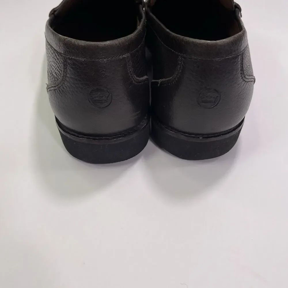 Men’s Peter Millar Crown Hyperlight Leather Brown Penny Loafer Size 10.5M Driver